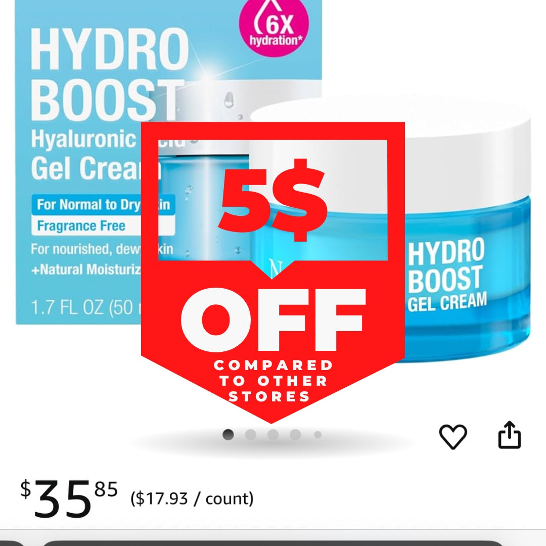 Neutrogena Hydro Boost GEL Face Cream — Dry Skin — 1.7 oz