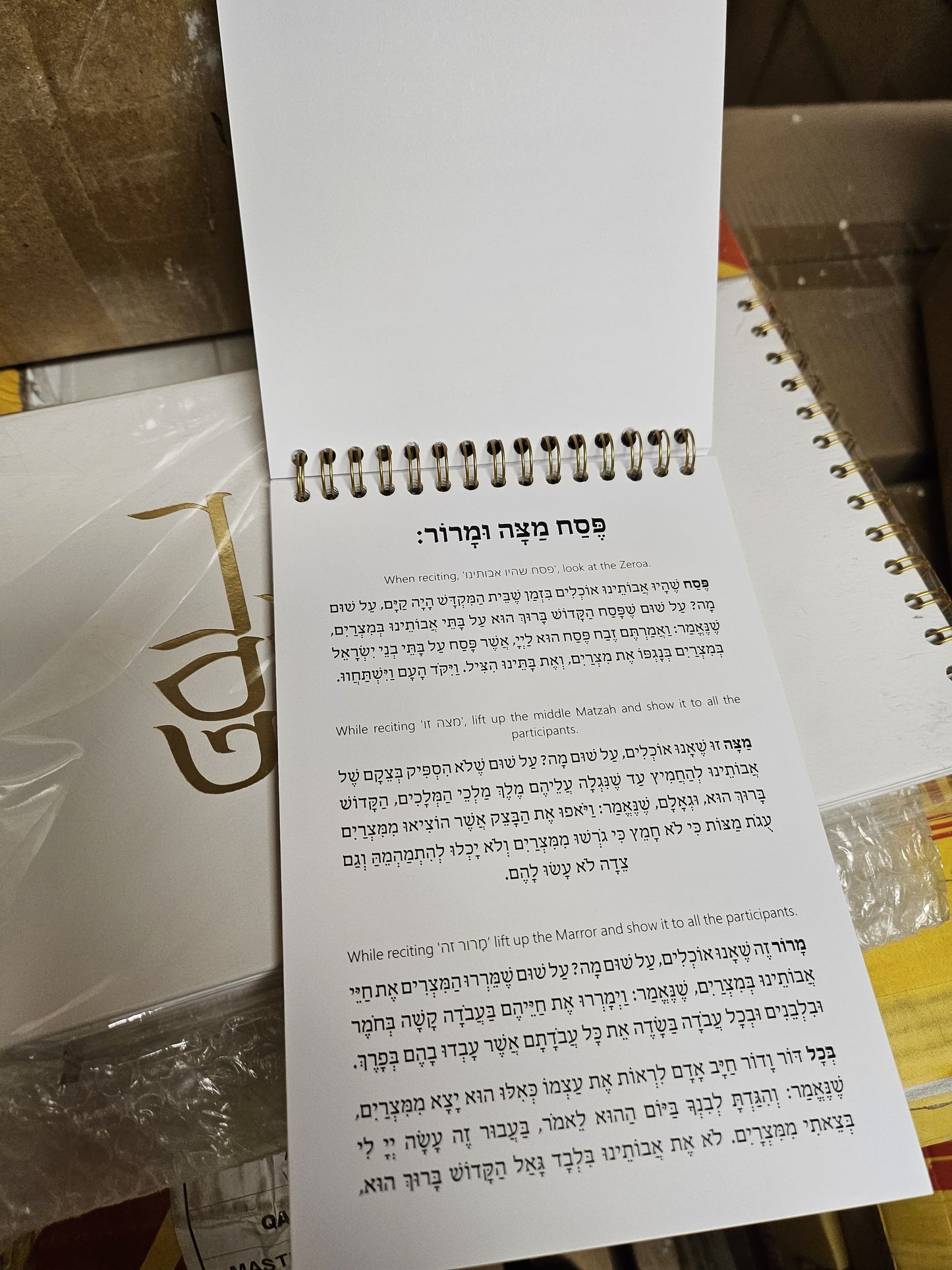 Elegant Spiral Haggadah