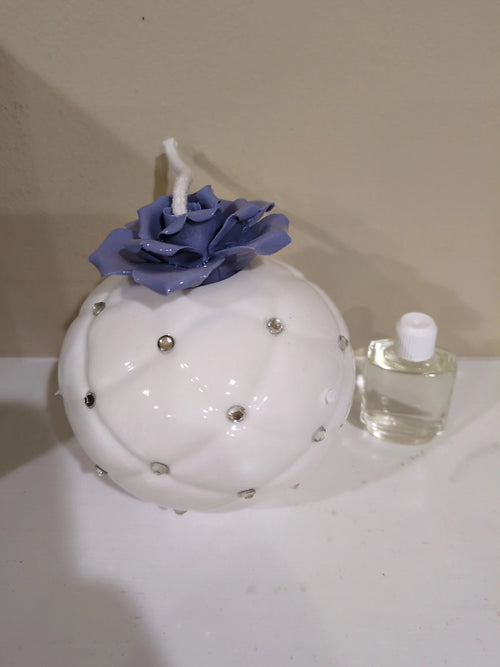 Luxury Debora Carlucci Bone China Diffuser Set – White / Peach Home Décor