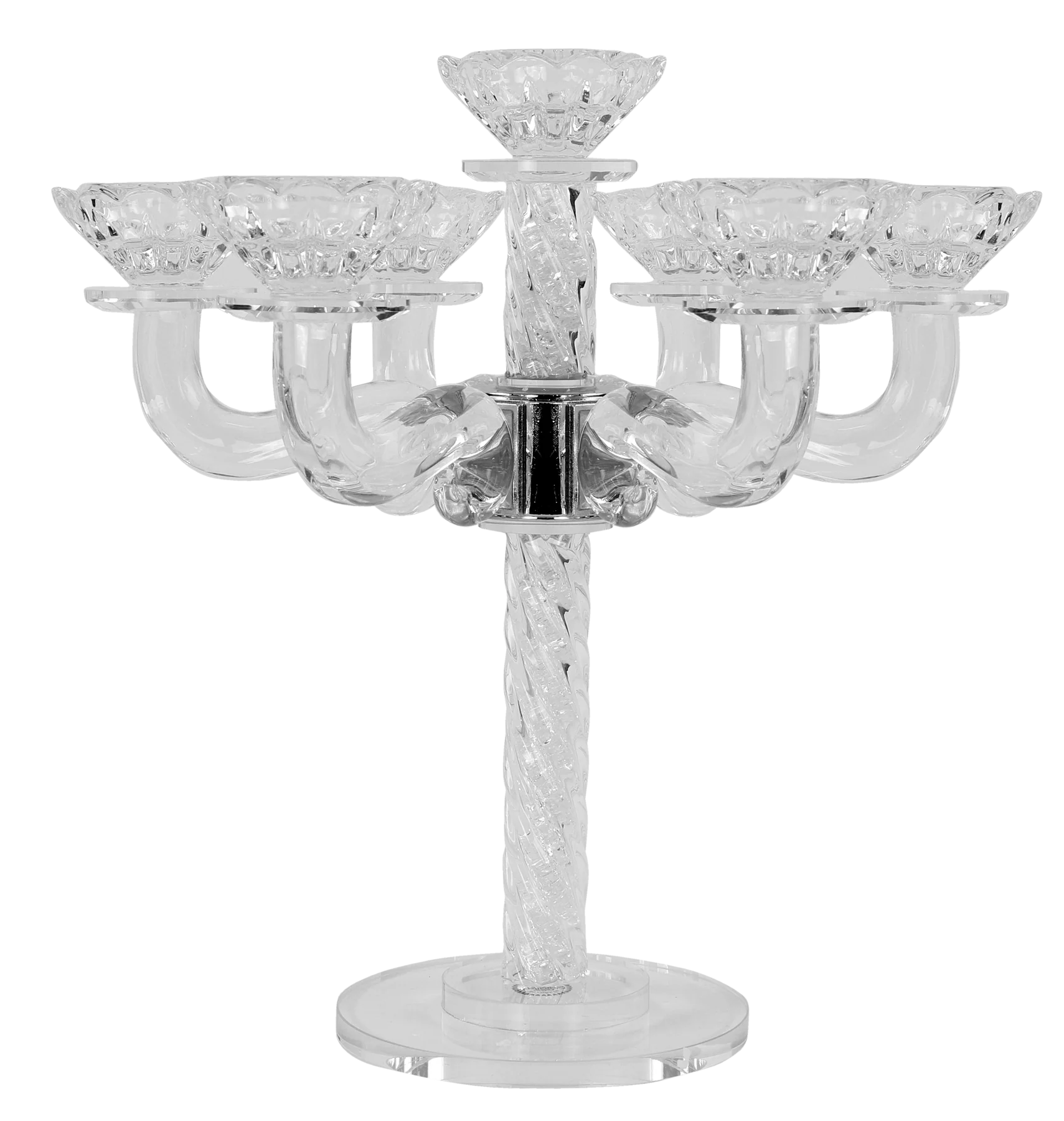 Crystal candelabra on a white background -AFH Bargains