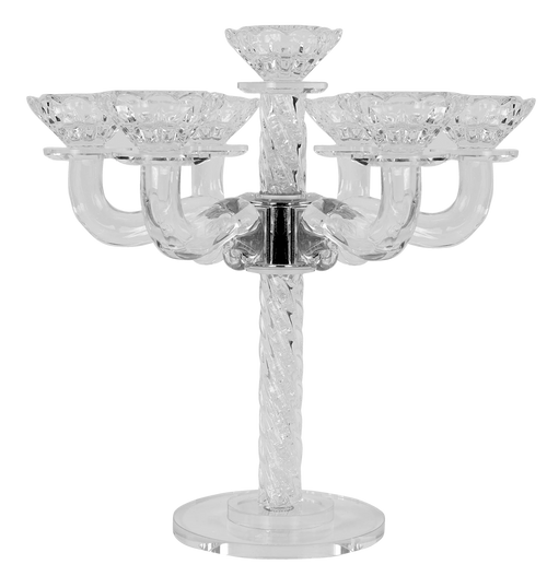 Crystal candelabra on a white background -AFH Bargains