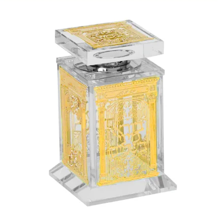 Decorative cloves jar with gold design on a white background - AFH Bargains