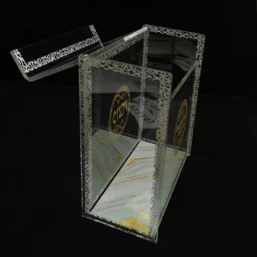 Royal Square Matzah Box for passover. On a Black Background - AFH Bargains