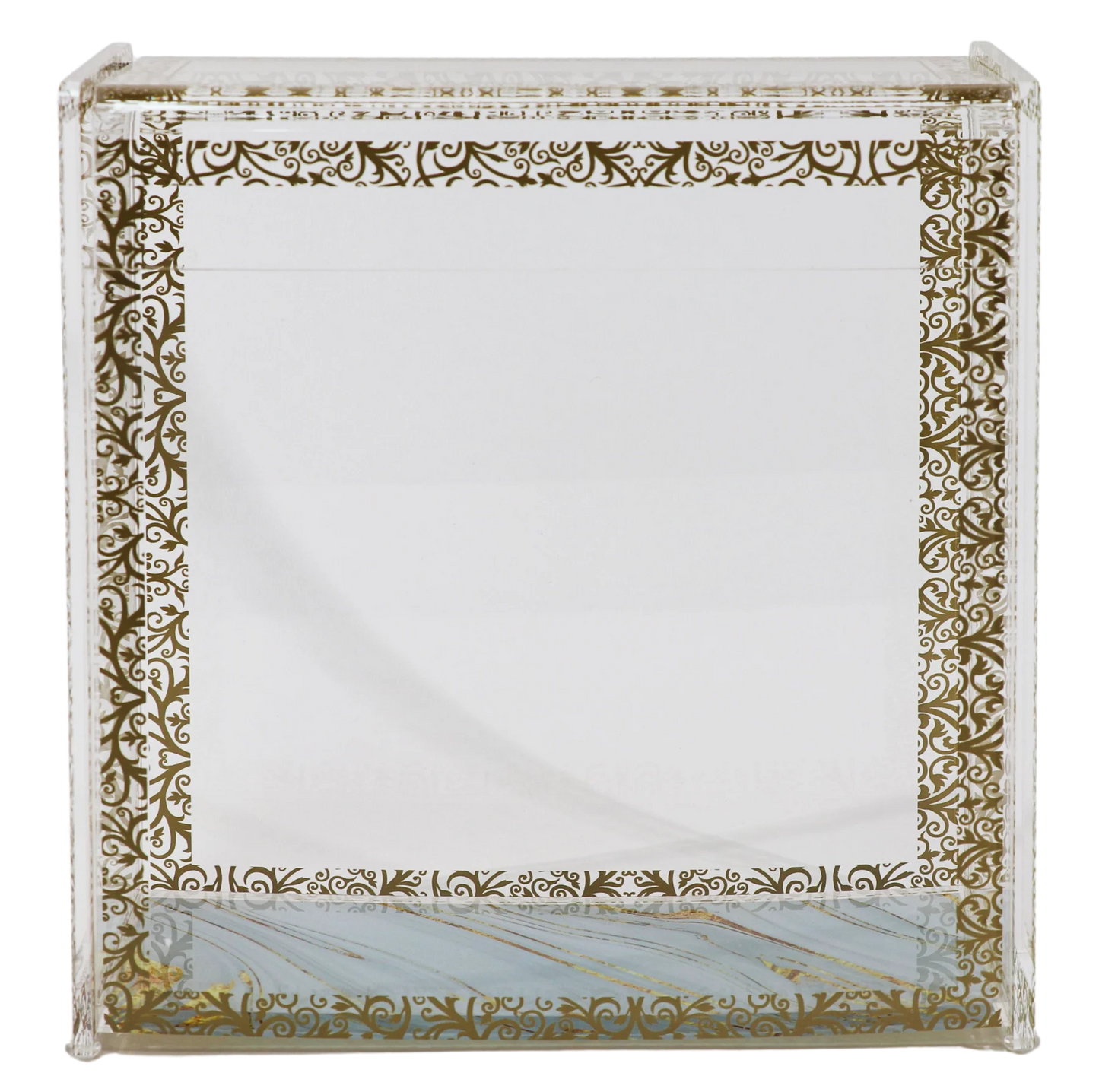 Decorative Matzah Box with intricate gold patterns on a white background - AFH bargains