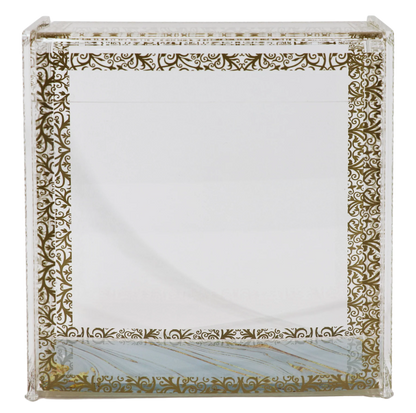 Decorative Matzah Box with intricate gold patterns on a white background - AFH bargains