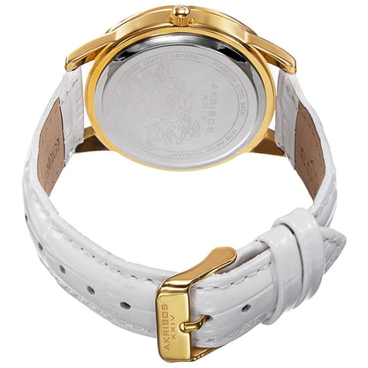 Akribos XXIV Black Ion Plated Alloy Case on Black Bracelet, Black Dial with Silver Tone Hands