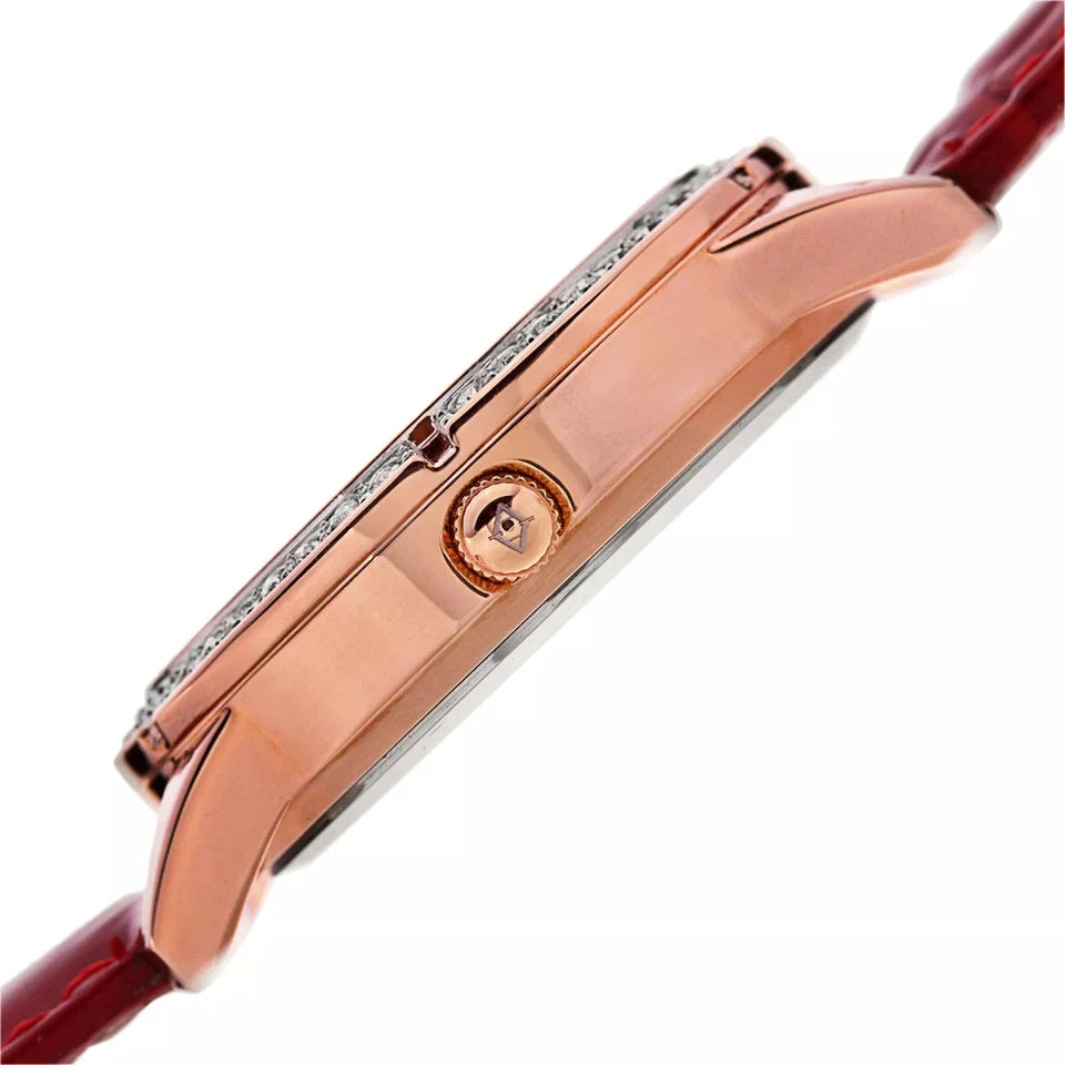 Akribos XXIV Rose Gold Ion Plated Alloy Case on Rose Gold Bracelet, Rose Gold Dial with Rose Gold Tone Hands