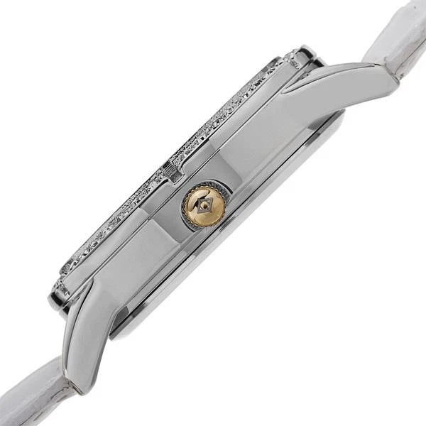 Akribos XXIV Stainless Steel Case on Silver Bracelet, Silver Dial with Black Hands