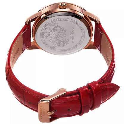 Akribos XXIV Rose Gold Ion Plated Alloy Case on Rose Gold Bracelet, Rose Gold Dial with Rose Gold Tone Hands
