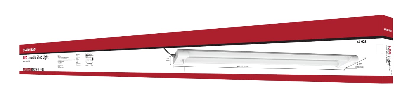 4-Foot Linkable LED Sukkah Light – Damp Rated – 4200 Lumens