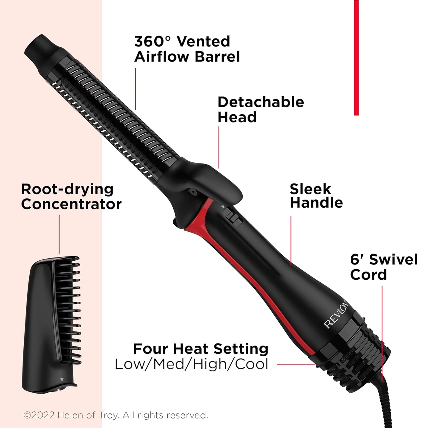 Revlon One-Step Blowout Curls Dries & Curls In One Step Hair Curler Blow Dryer