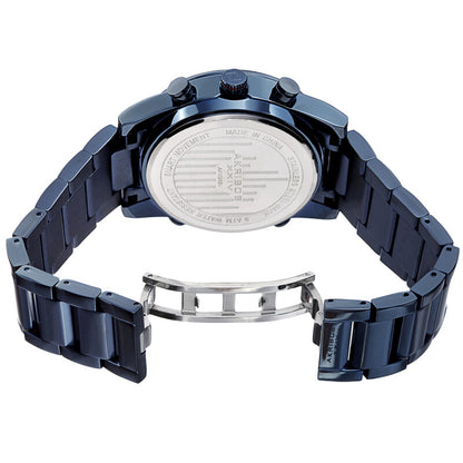 Akribos XXIV Ion Plated Blue SMART Watch, with Blue Dial, on a Blue Plated Stainless Steel Link Bracelet