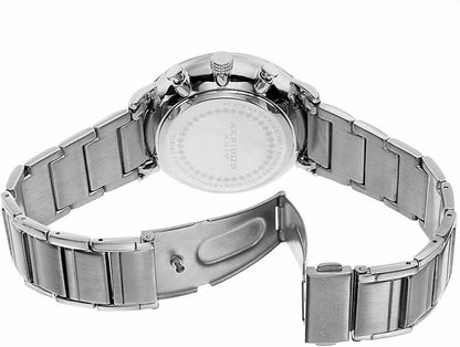 Akribos XXIV Silver Ion Plated Alloy Case on Silver Bracelet, Silver Dial with Silver Tone Hands