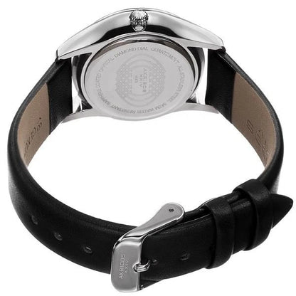 Akribos XXIV Silver Tone Case on Black Strap, Gray Dial with Gold Tone Hands