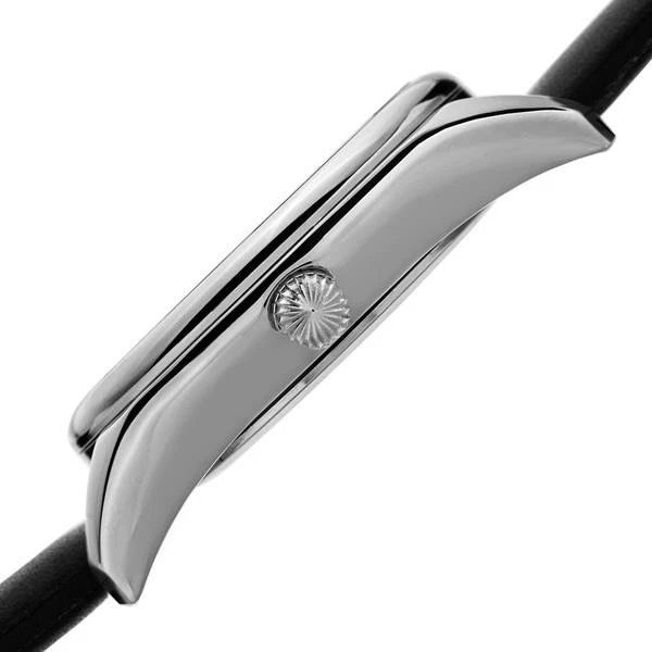 Akribos XXIV Silver Tone Case on Black Strap, Gray Dial with Gold Tone Hands