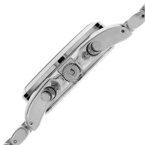 Akribos XXIV Silver Alloy Flashed Case on Silver Bracelet, Green Dial with Silver Tone Hands