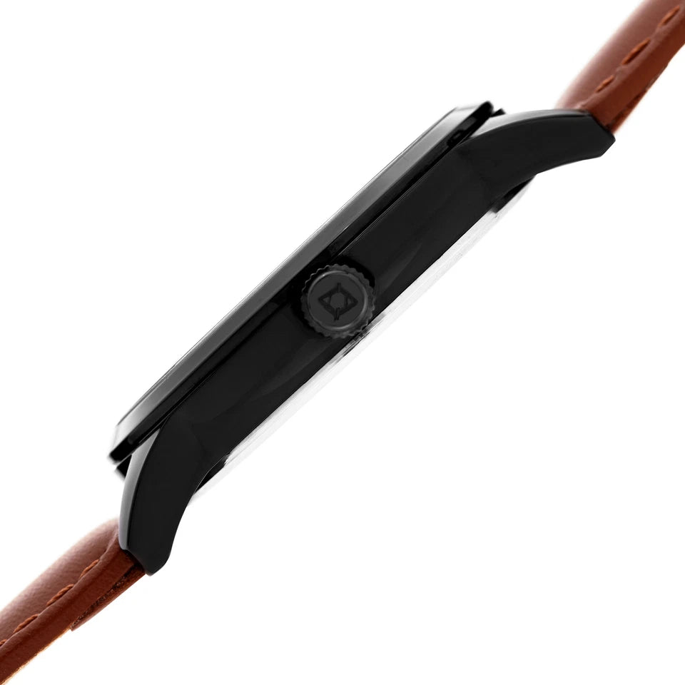 Akribos XXIV IPB VERSION TIGER EYE DIAL TAN STRAP