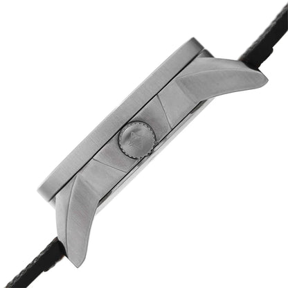 Akribos XXIV Stainless Steel Case on Black Strap, Gray Dial with White Hands