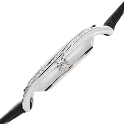 Akribos XXIV Silver Tone Case on Black Strap, Silver Dial with Blued Steel Hands