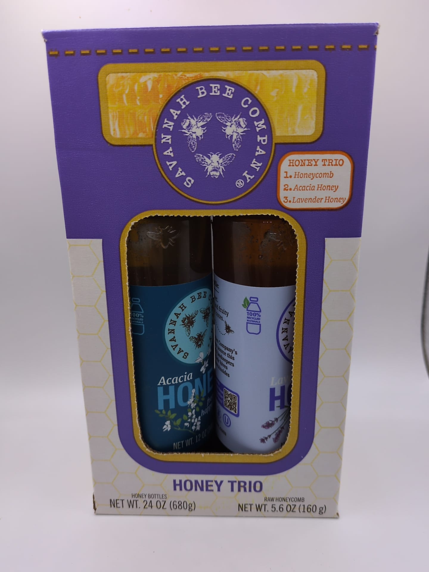 Savannah Bee Raw Honeycomb & Pure Honey Gift Set