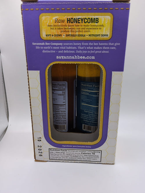 Savannah Bee Raw Honeycomb & Pure Honey Gift Set