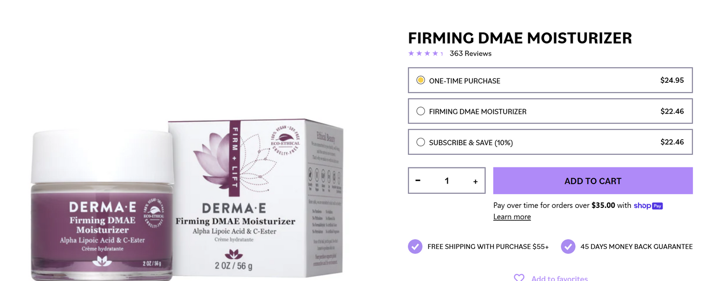 Derma E — Firming DMAE Moisturizer (Ultra Lift) — 2 oz