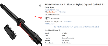 Revlon One-Step Styler for Blowout Curls, Dry & Curl In One Step
