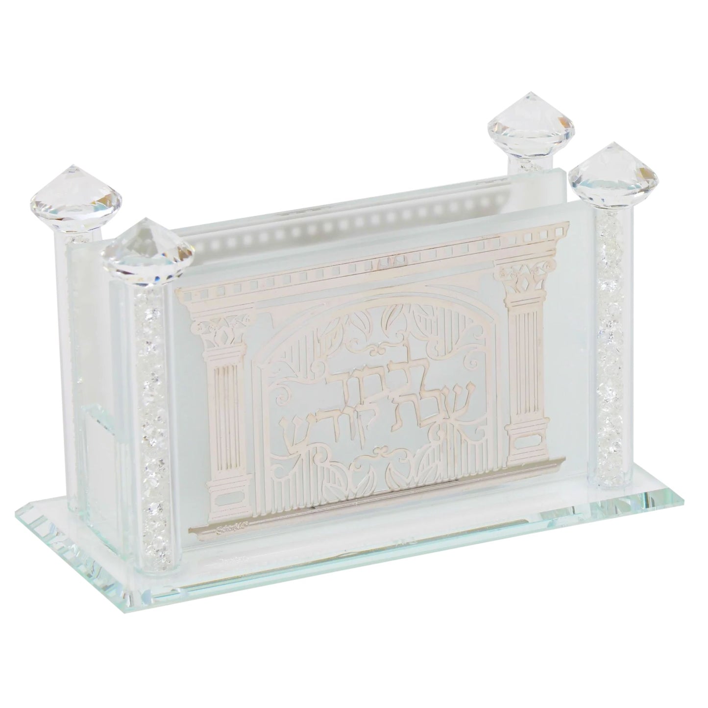 Matt Crystal Match box Holder - On a white background. AFH Bargains