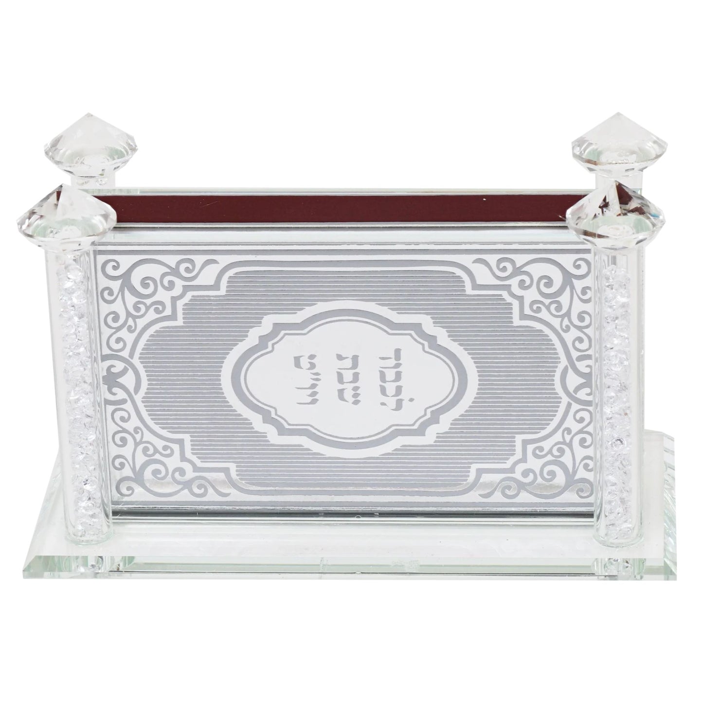 Classic Crystal Match Box Holder - White Background - AFH Bargains