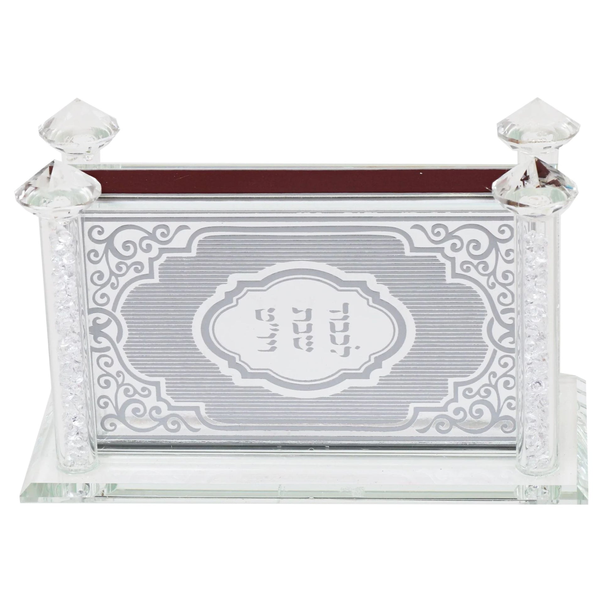 Classic Crystal Match Box Holder - White Background - AFH Bargains