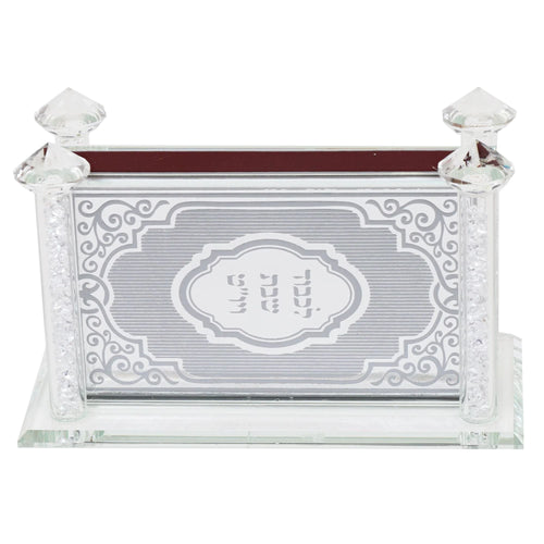 Classic Crystal Match Box Holder - White Background - AFH Bargains
