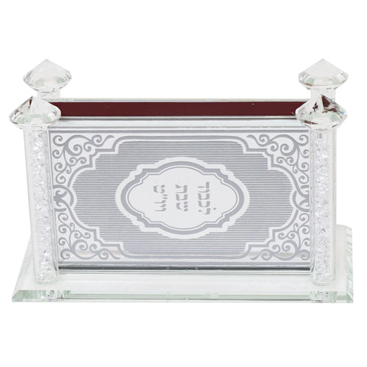 Classic Crystal Match Box Holder - White Background - AFH Bargains