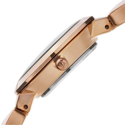 Akribos XXIV Rose Gold Flashed Alloy Case on Rose Gold Bracelet, Rose Gold Dial with Rose Gold Tone Hands