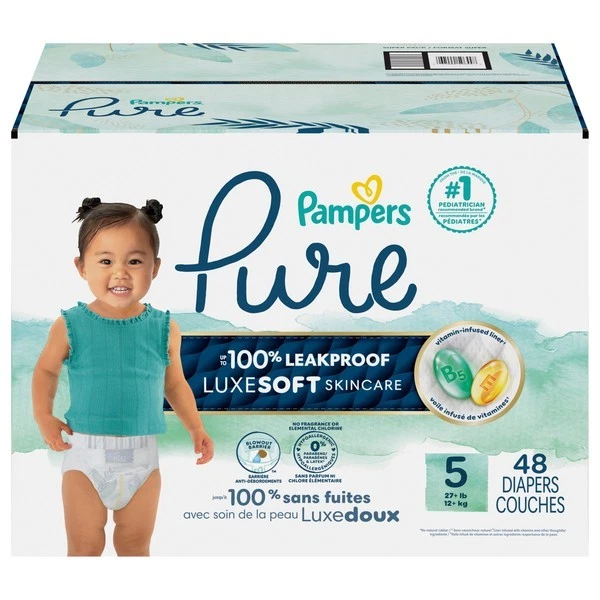 Pampers Pure Protection Diapers Enormous Pack - Size 5 - 88ct