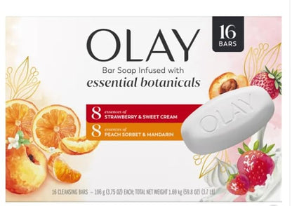 Olay Essentials Botanical Bliss Bar Soap – 16 Pack