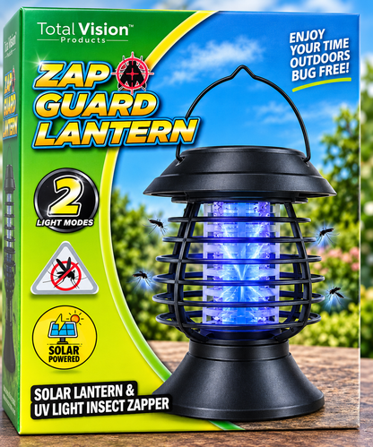 Zap Guard Solar Lantern & UV Insect Zapper – 2 Light Modes