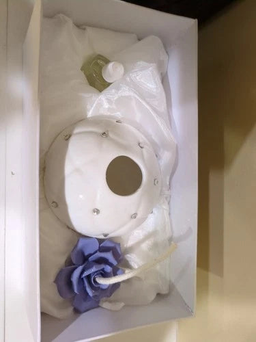 Luxury Debora Carlucci Bone China Diffuser Set – White / Peach Home Décor